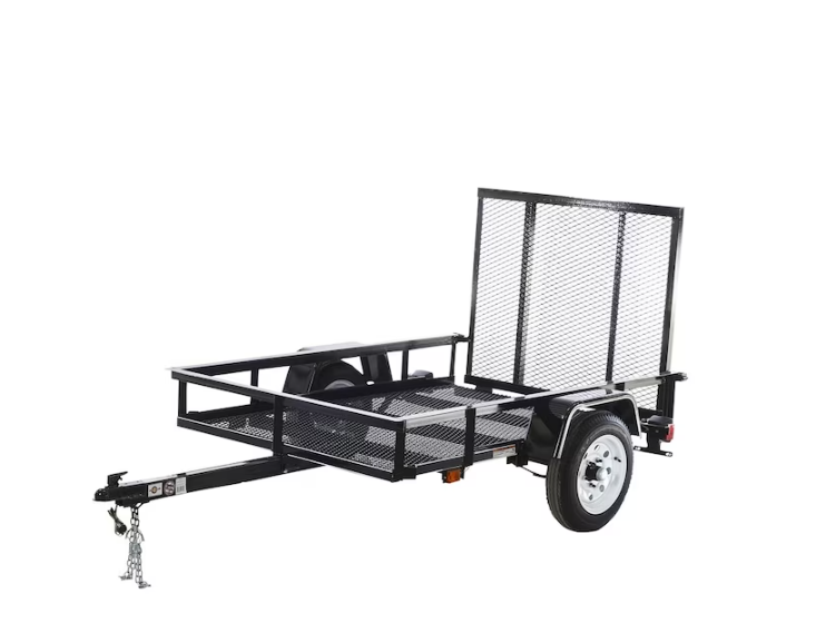 Carry-On Trailer 4' x 7' Mesh Floor Utility Trailer with Gate