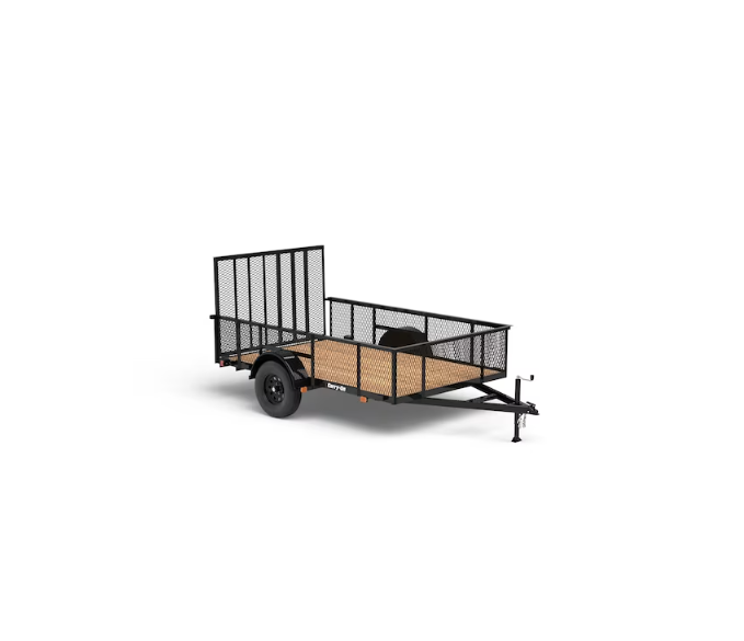 Carry-On Trailer 6.3-ft x 10-ft Treated Lumber Utility Trailer with Ramp Gate