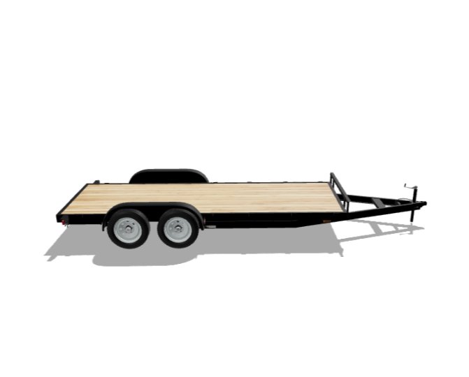 Carry-On Trailer 7-ft x 16-ft Treated Lumber Utility Trailer
